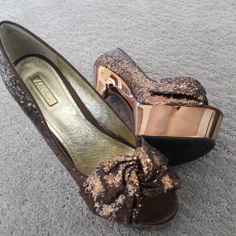 Never worn/Dressy Peep toe high heels.